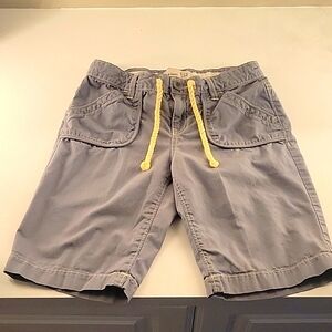 Old Navy Boy's Size 12 Shorts, grey with yellow stitching